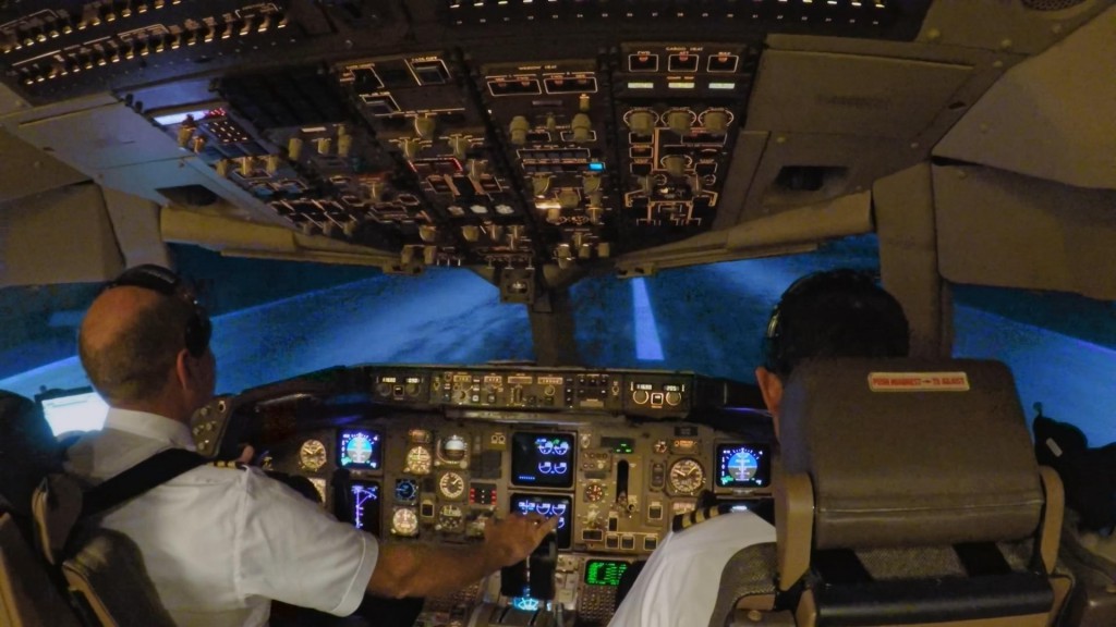Cockpit at Take Off